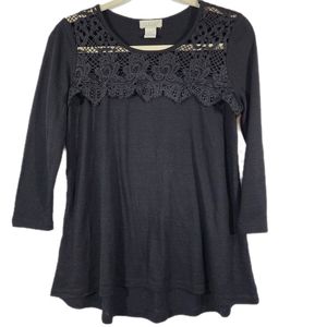 Status by Chenault 3/4 sleeve top Size S